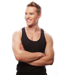  handsome man in black shirt