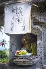 religious offering in Bali