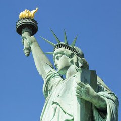 Fototapeta premium View of famous Statue of Liberty