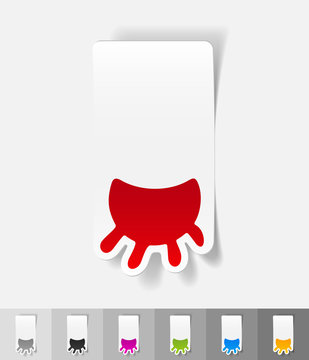 realistic design element. udder