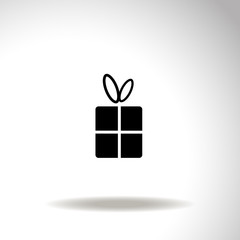 Gift box vector icon.