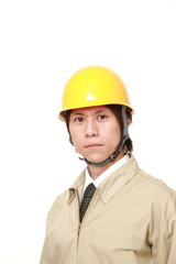 young Japanese construction worker