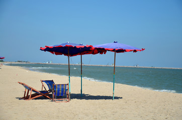 Furniture on Cha am Beach