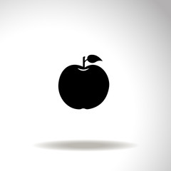 Apple vector icon.