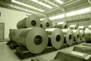 Strip steel production workshop