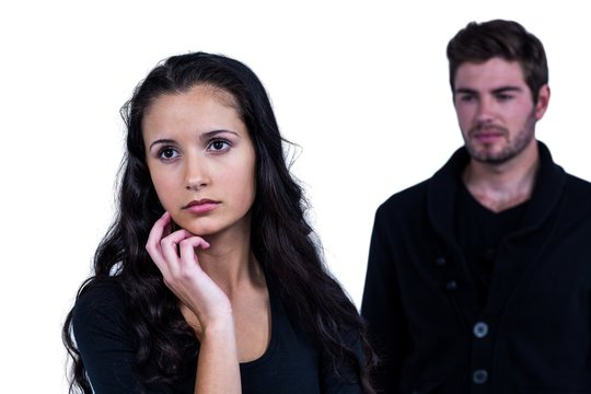 Couple not talking after argument