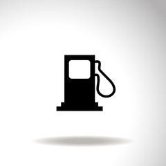 Gas station sign - vector icon.