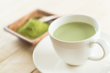 hot matcha latte