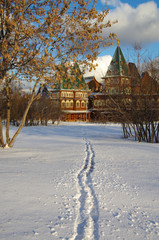 MOSCOW, RUSSIA - December, 2015: Palace of Tsar Alexei Mikhailov