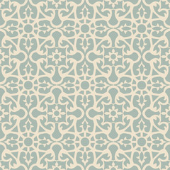 Elegant antique background image of flower square kaleidoscope pattern.
