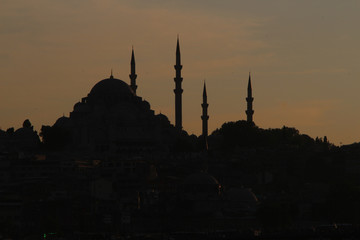 Suleymaniye Mosque in istanbul Turkey.