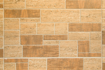 Fragment of brick wall for background. Toned