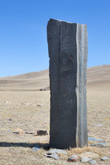 Monument on the tomb of the ancient Turkic