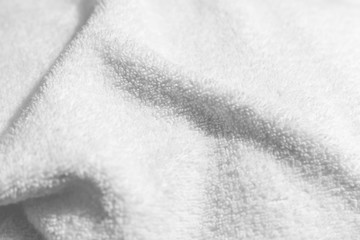 White natural cotton towel  background photo