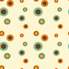 colorful circles abstract seamless vector pattern background illustration