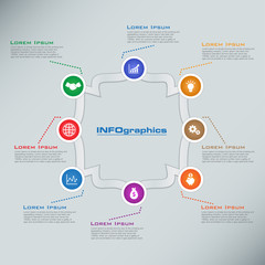 Multi Purpose Infographic Vector Design Template