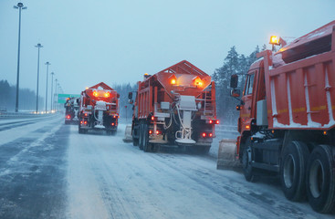 snowblowers removes the track