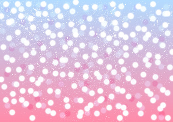 Shiny lights on blue and pink background 
