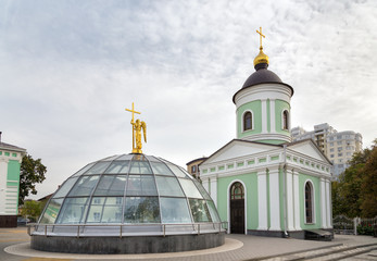 Fototapeta na wymiar Temple-chapel St. Joasaph of Belgorod. Russia