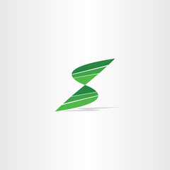 letter s logo green sign symbol vector icon