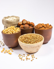 Natural products containing plant proteins.