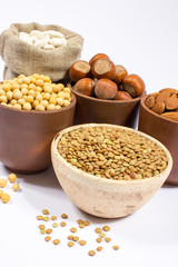 Natural products containing plant proteins.