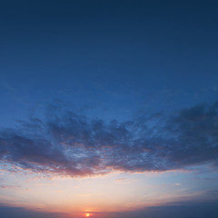 Sunset sky