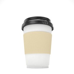 Coffee to go on white
