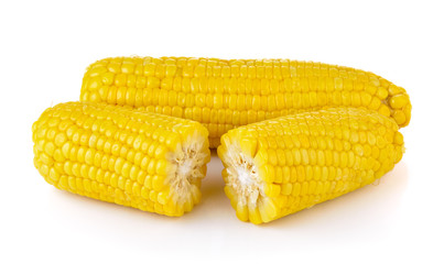 corn on white background