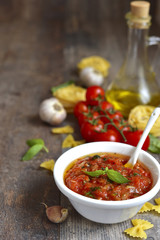 Homemade basic sauce for pasta.