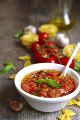 Homemade basic sauce for pasta.