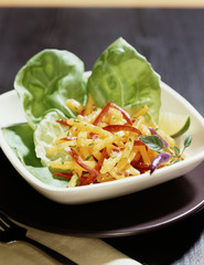 Yellow and Red Pepper Salad with Lime