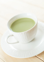 hot matcha latte