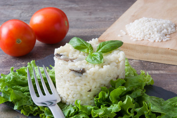Risotto with mushrooms