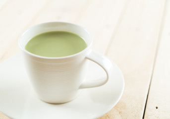 hot matcha latte