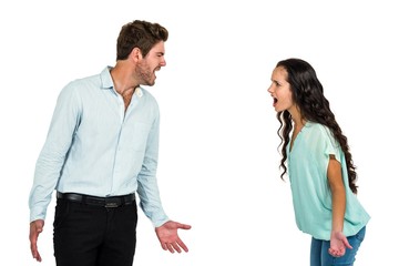 screaming couple having argument