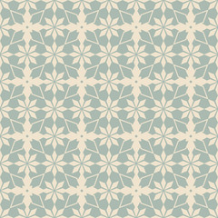 Elegant antique background image of star flower kaleidoscope pattern.
