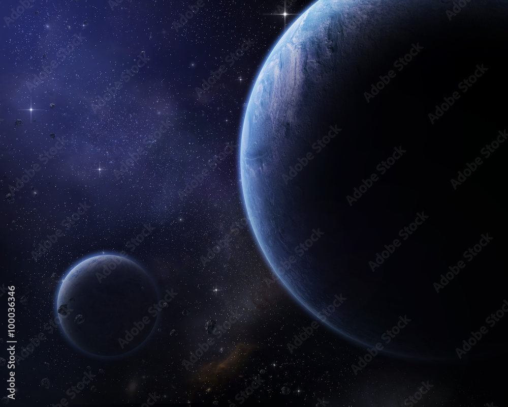 Canvas Prints planets in space