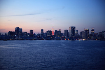 Fototapeta premium Tokyo at dusk