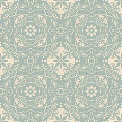 Elegant antique background image of flower kaleidoscope geometry pattern.
