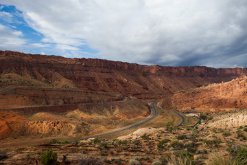 View over US 191, Arches National Park