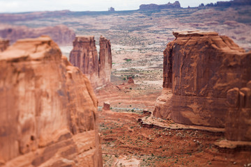 Red sandstone butte