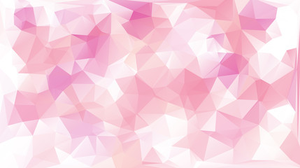 Obraz premium Pink abstract polygon triangle background
