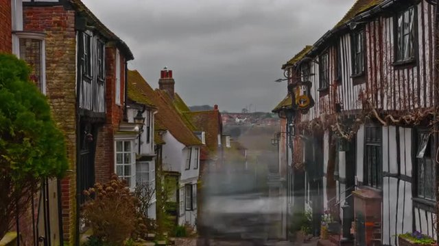 Time-lapse of Mermaid Street in Rye, East Sussex