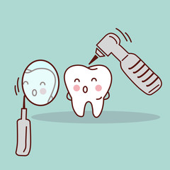 cute cartoon tooth