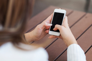 Young woman using a cellphone