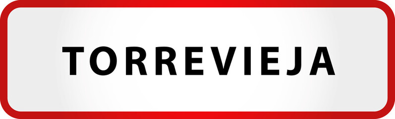 City of Torrevieja Sign in Spain Europe