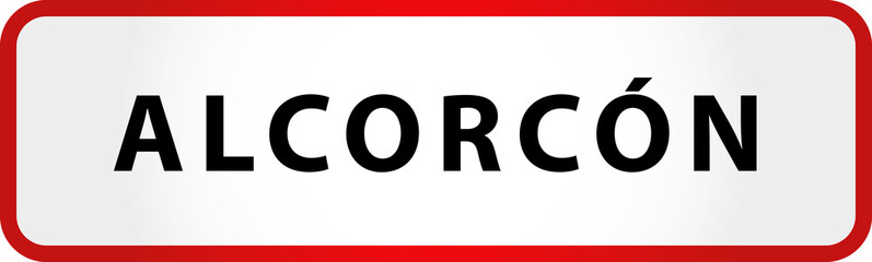 City of Alcorcon Sign in Spain Europe