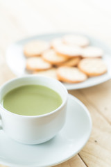 hot matcha latte