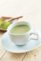 hot matcha latte